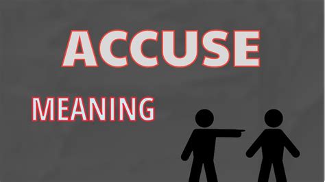 what does accuse mean.